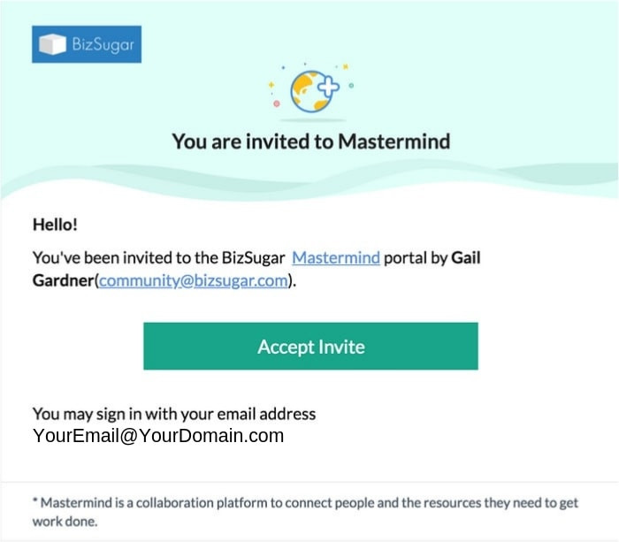 Email: You are invited to Mastermind