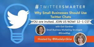 JOIN US NOW TwitterSmarter Twiter Chat Mar 27 2019 guest Gail Gardner7