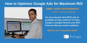 AMA Lior Krolewicz How to Optimize Google Ads for Maximum ROI