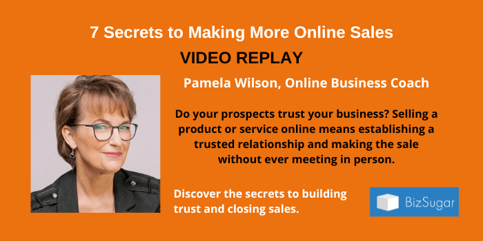 7 secrets pour faire plus de ventes en ligne VIDEO REPLAY