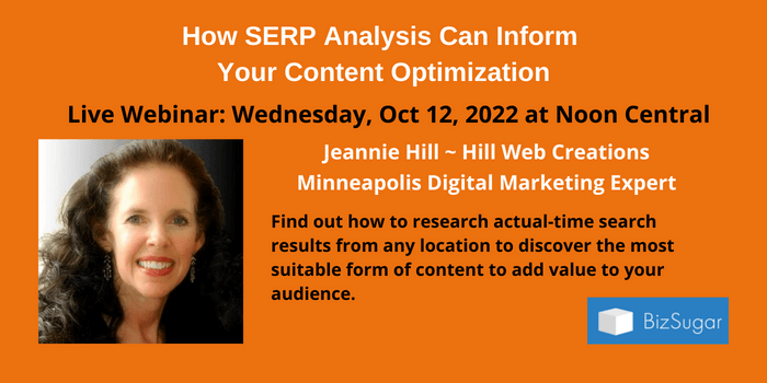 How SERP Analysis Can Inform Your Content Optimization with Jeannie Hill